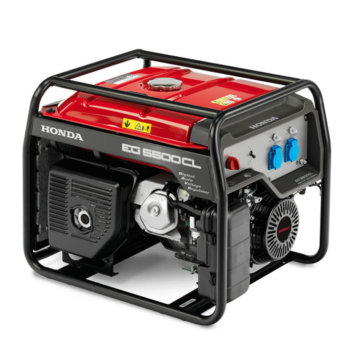 Generator curent monofazic Honda EG5500CL GWT1 / Honda GX390 / 11,7CP / răcire cu aer / pornire manuală la sfoară / Digital AVR / gama “Specialist Open Frame”