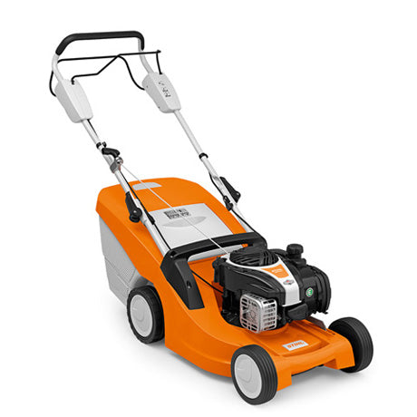 Mașină de gazon pe benzină Stihl RM 443 T, 2,8CP, 41CM, cu autopropulsie (63380113416) + CADOU: Ulei de motor pentru prima pornire