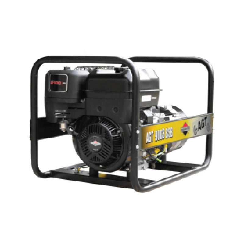 Generator curent trifazic AGT 9003 BSB SE, 8kVA / 5kVA, motor BRIGGS & STRATTON SERIES 2100, 14CP, pe benzină, protecție termică, senzor lipsă ulei, contor orar, starter manual