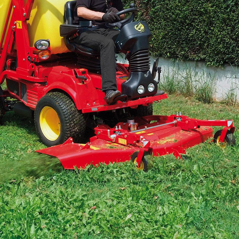 Tractoraș de tuns gazon cu platou în fața roților Gianni Ferrari PG230-2WD, 23CP, 126CM, benă de 800 litri cu descărcare la înălțime