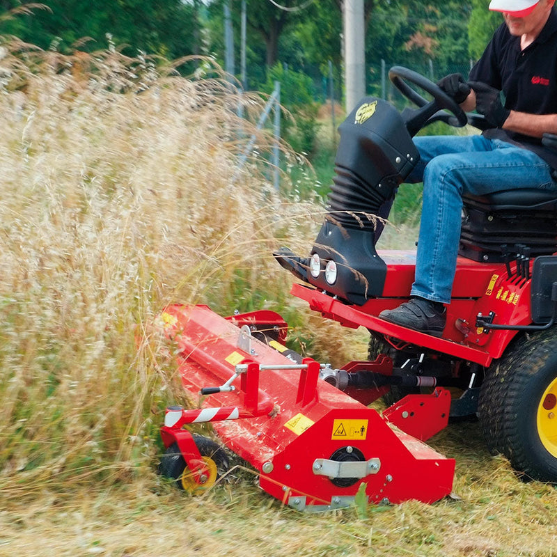 Tractoraș de tuns gazon cu platou în fața roților Gianni Ferrari PG230-2WD, 23CP, 126CM, benă de 600 litri cu descărcare la înălțime