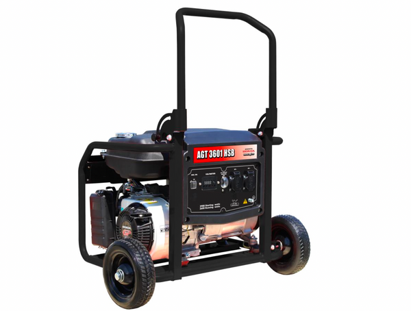 Generator curent monofazic AGT 3601 HSB GX, 3kVA, motor Honda GX200, 6,5CP, pe benzină, pornire cu demaror mecanic