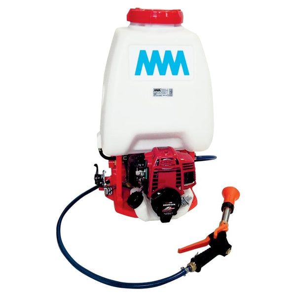 Atomizor de spate MM Spray cu motor Honda GX25, 1CP, rezervor substanțe de 20 litri