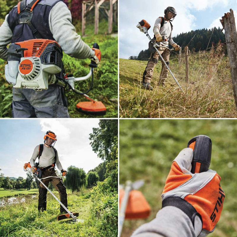 Motocoasă Stihl FS 131, benzină, 1,9CP, motor 2T, tehnologie 4-MIX, cuțit iarbă (inclus) și cap tăietor cu fir (opțional) + CADOU: AutoCut 25-2 + Ulei amestec 0.5 litri