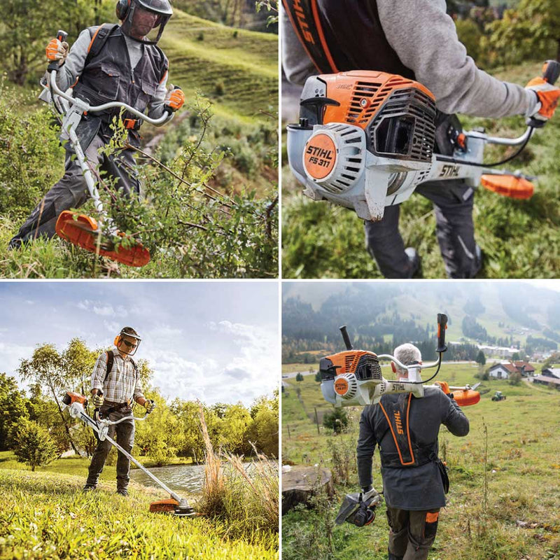 Motocoasă Stihl FS 311, benzină, 1,9CP, motor 2T, tehnologie 4-MIX, cuțit tufișuri (inclus) și cap tăietor cu fir (opțional) + CADOU: AutoCut 46-2 + Ulei amestec 0.5 litri