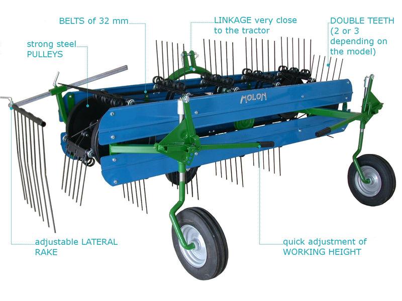 Greblă de adunat fân pentru motocultoare BCS MINI 120, cod M022