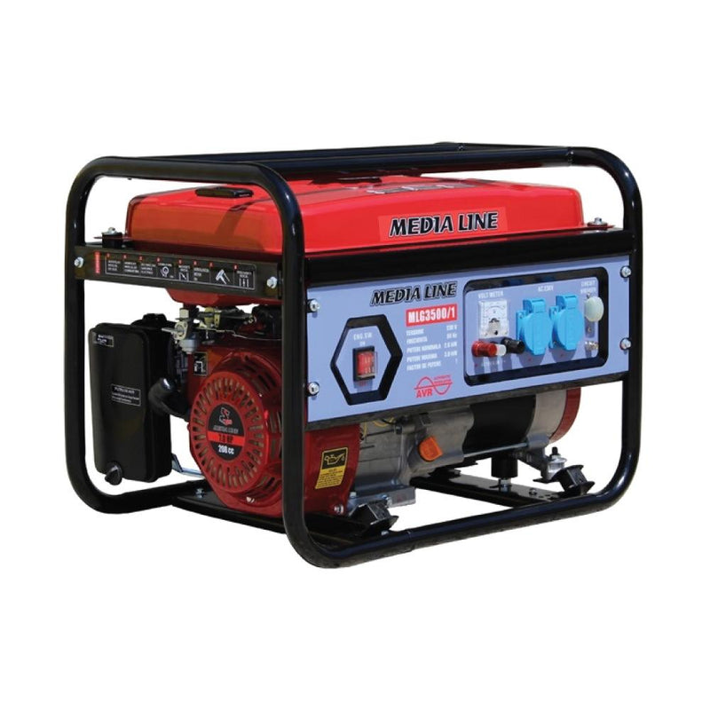 Generator monofazic pe benzină Medialine MLG 3500/1, 7CP, 3kW