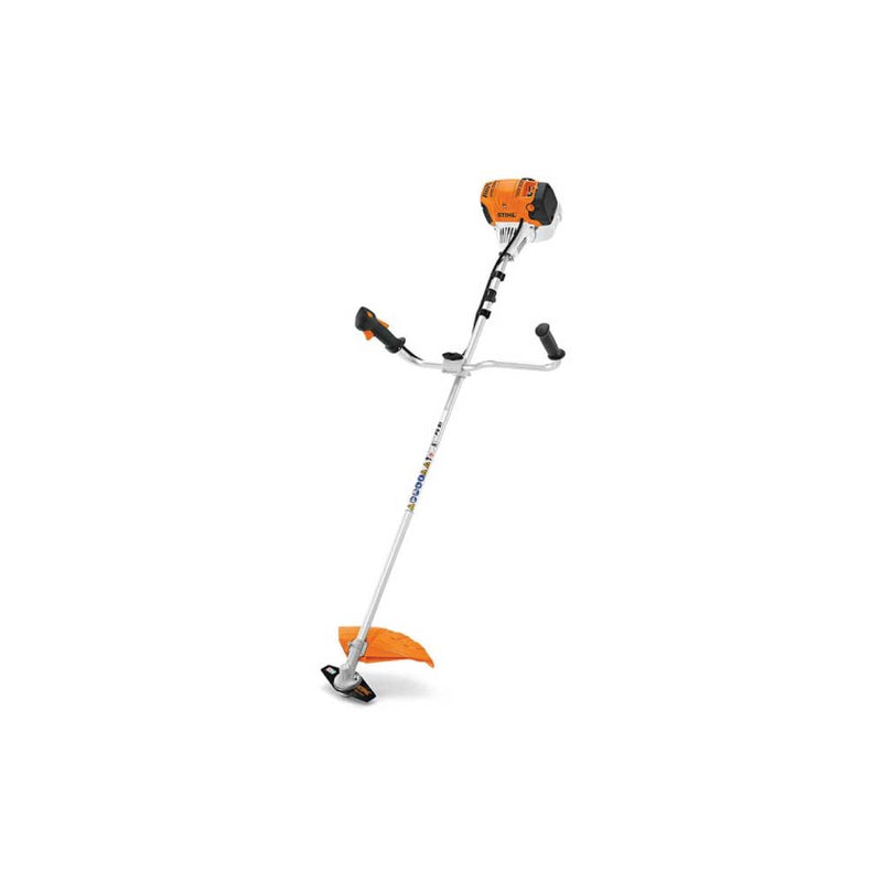 Motocoasă Stihl FS 91, benzină, 1,3CP, motor 2T, tehnologie 4-MIX, cuțit iarbă (inclus) și cap tăietor cu fir (opțional) + CADOU: Ulei amestec 0.5 litri