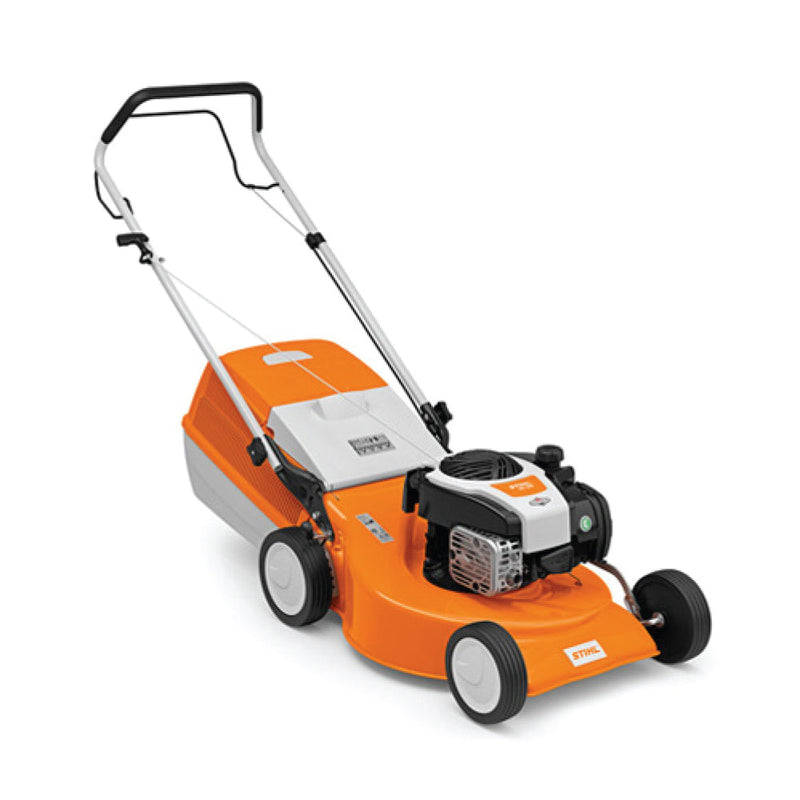 Mașină de tuns gazonul pe benzină Stihl RM 253, 3CP, 51CM, fără autopropulsie (63710113436) + CADOU: Ulei de motor pentru prima pornire